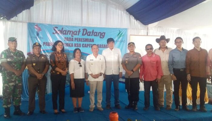 Bupati Resmikan Pabrik Tapioka PT KSO Capitol Casagro