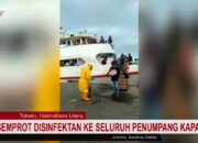 VIDEO: Semprot Disinfektan Ke Seluruh Penumpang Kapal