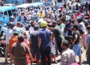 Ngamuk, Pedagang Pasar Higienis Buka Blokade Jalan
