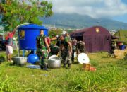 Dapur Lapangan TNI-Polri Sudah Salurkan 36.000 Makanan di Ternate