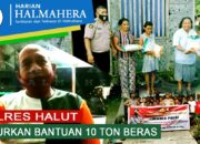 Polres Halut Salurkan Bantuan 10 Ton Beras