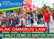 VIDEO : TOLAK OMNIBUS LAW, GMNI HALUT DEMO DI KANTOR DPRD