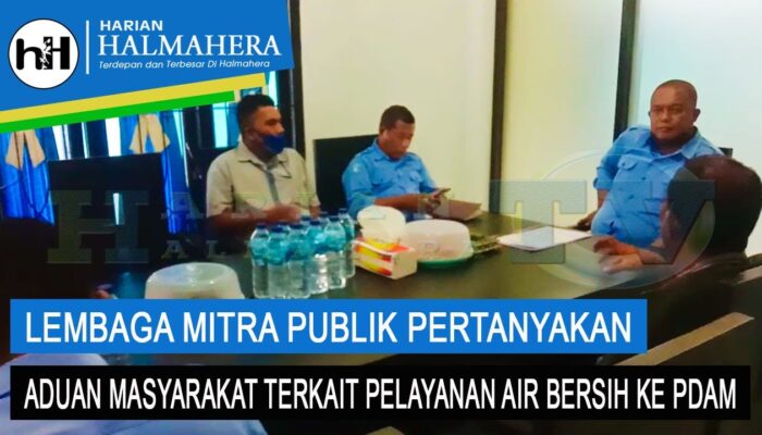 VIDEO : LEMBAGA MITRA PUBLIK PERTANYAKAN ADUAN MASYARAKAT TERKAIT PELAYANAN AIR BERSIH KE PDAM