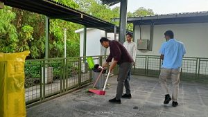 Kebersihan Aula Front Gate NHM Selalu Terjaga