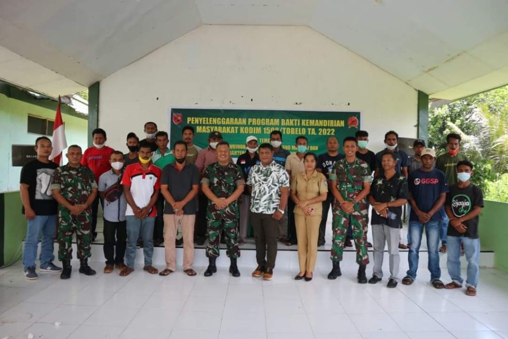 Dukung Ekonomi Masyarakat, Kodim Tobelo Gelar Program Bakti Kemandirian