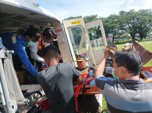 Balita Gagal Jantung Dirujuk ke Manado, Haji Robert Kerahkan Tim PTNHM Jemput Pakai Helikopter