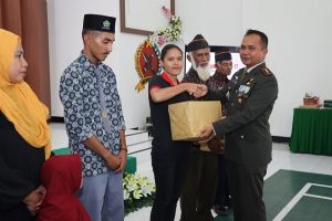 Kodim 1508/Tobelo Berbagi Berkah di HUT TNI ke-77