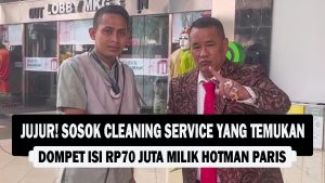 VIDEO : JUJUR! Sosok Cleaning Service Yang Temukan Dompet Isi Rp70 Juta Milik Hotman Paris