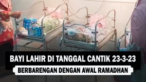 VIDEO : Bayi Lahir di Tanggal Cantik 23-3-23, Berbarengan dengan Awal Ramadhan