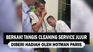 VIDEO : BERKAH! Tangis Cleaning Service Jujur, Diberi Hadiah Oleh Hotman Paris