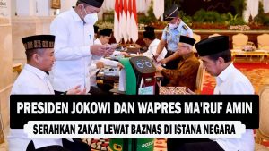 VIDEO : Presiden Jokowi dan Wapres Ma’ruf Amin, Serahkan Zakat Lewat Baznas di Istana Negara