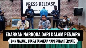 VIDEO : Edarkan Narkoba dari dalam Penjara, BNN Maluku Utara Tangkap Napi Rutan Ternate