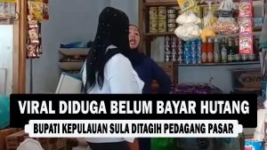 VIDEO : Viral Diduga Belum Bayar Hutang, Bupati Kepulauan Sula Ditagih Pedagang Pasar