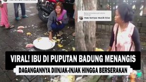 VIDEO : VIRAL! Ibu di Puputan Badung Menangis, Dagangannya Diinjak-injak Hingga Berserakan