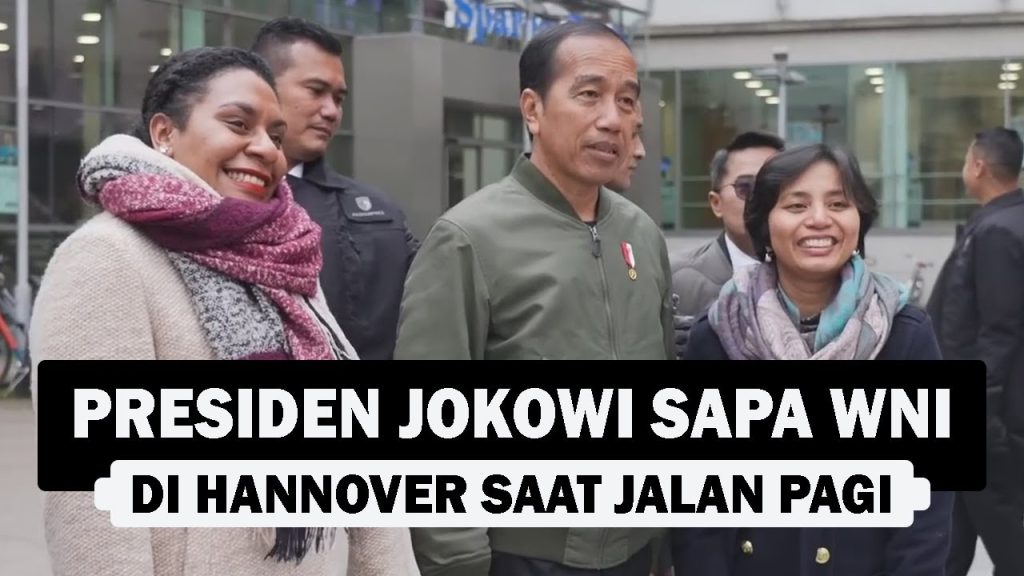 VIDEO : Presiden Jokowi Sapa WNI di Hannover saat Jalan Pagi