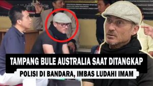 VIDEO : Tampang Bule Australia saat Ditangkap Polisi di Bandara, Imbas Ludahi Imam