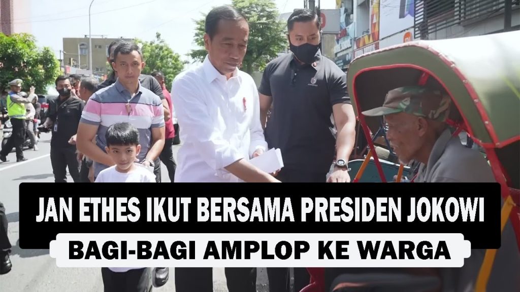 VIDEO : Jan Ethes Ikut Bersama Presiden Jokowi, Bagi-Bagi Amplop ke Warga