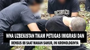 VIDEO : WNA Uzbekistan Tikam Petugas Imigrasi dan Densus 88 saat Makan Sahur, Ini Kronologinya