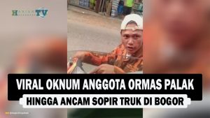 VIDEO : Viral Oknum Anggota Ormas Palak hingga Ancam Sopir Truk di Bogor