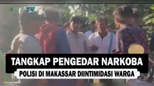 VIDEO : Tangkap Pengedar Narkoba, Polisi di Makassar Diintimidasi Warga