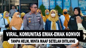 VIDEO : Viral, Komunitas Emak-Emak Konvoi Tanpa Helm, Minta Maaf Setelah Ditilang