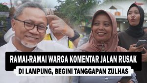 VIDEO : Ramai-ramai Warga Komentar Jalan Rusak di Lampung, Begini Tanggapan Zulhas