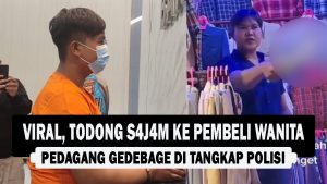 VIDEO : Viral, Todong Sajam ke Pembeli Wanita, Pedagang Gedebage di Tangkap Polisi