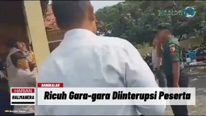 VIDEO : Gegara Interupsi, Rapat Tahapan Pilkades di Bangkalan Ricuh