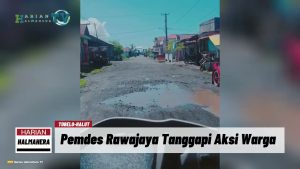 VIDEO : Pemdes Rawajaya Tanggapi Aksi Warga Tanam Pohon di Jalan