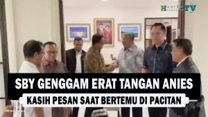 VIDEO : SBY Genggam Erat Tangan Anies, Kasih Pesan saat Bertemu di Pacitan