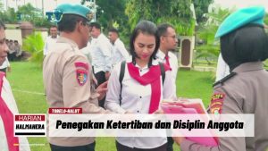 VIDEO : Jaga Ketertiban Anggota, Sie Propam Polres Halmahera Utara Gelar Ops Gaktibplin