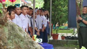 VIDEO : Sambangi SMAN 1 Halut, Kasdim 1508/Tobelo Beri Siswa Materi Wasbang