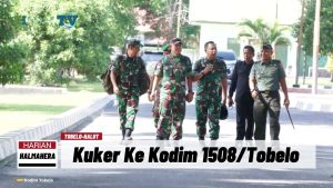 VIDEO : Kuker Ke Kodim 1508/Tobelo, Dirsismet Pusterad Berikan ‘Wejangan’ Ini