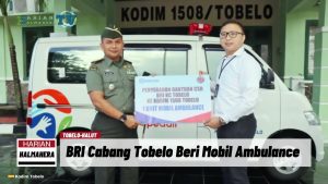 VIDEO : Support Tugas Kodim 1508Tobelo, BRI Cabang Tobelo Beri Mobil Ambulance