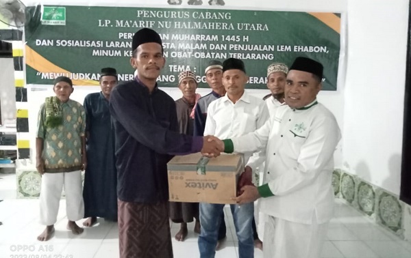 Peringati 1 Muharram, LP Ma’arif NU Halut Berbagi Bantuan Hingga Sosialisasi Dua Edaran Pemda