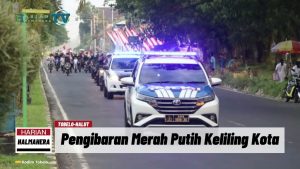 VIDEO : Meriahkan HUT RI Ke-78, Kodim 1508 Tobelo Pawai Akbar Pengibaran Merah Putih