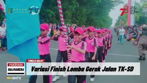 VIDEO : Capai Finish, Peserta Lomba Gerak Jalan TK SD Tampilkan Variasi Menarik Dan Kocak Didepan Juri