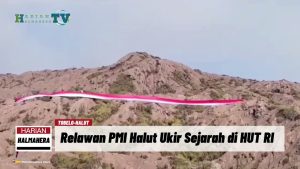 VIDEO : Bentangkan Merah-Putih di Puncak Dukono, Relawan PMI Halut Ukir Sejarah pada HUT RI ke-78