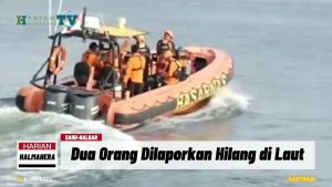 VIDEO : Longboat Tenggelam di Perairan Halbar, 2 Orang Dilaporkan Hilang