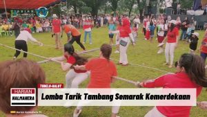 VIDEO : Sejumlah Peserta Malah Perosotan dalam Lomba Tarik Tambang Semarak Kemerdekaan RI