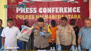 VIDEO : “FULL” Konferensi Pers Polres Halut, Ungkap Tersangka Kasus Peng4ni4ya4n di Galela