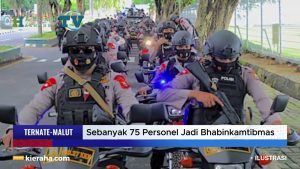 VIDEO : Polda Malut Pasang Anggota Brimob Jadi Bhabinkamtibmas