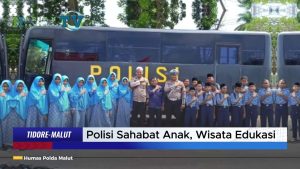 VIDEO : Polisi Sahabat Anak, Wisata Edukasi MTsN 3 Tidore Di Sat Lantas Polresta Tidore