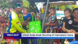 VIDEO : Momen Kodim 1508/Tobelo Berbagi Sembako Untuk Anak Anak Stunting Di Halmahera Utara