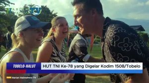 VIDEO : Wisatawan Asing Ikuti Acara Hiburan Perayaan HUT TNI Ke 78 yang Digelar Kodim 1508/Tobelo