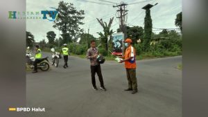 VIDEO : Cegah ISPA Pasca Erupsi Dukono, BPBD Halut Bagikan 2500 Masker