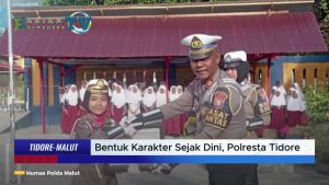 VIDEO : Bentuk Karakter Sejak Dini, Polresta Tidore Beri Penghargaan Ke Polisi Cilik SDN 1 Indonesiana