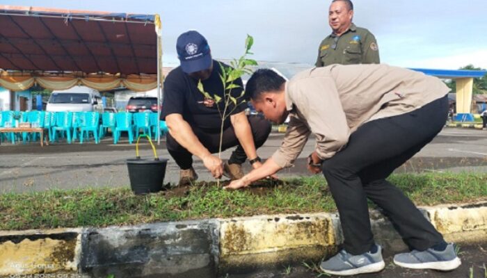 Pemda Halut-Mahasiswa KKN UGM Berkolaborasi Hijaukan Pelabuhan Ferry