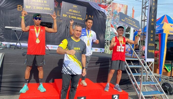 Lomba Baabullah Run 2024, Prajurit Kompi Senapan C Yonif 732/Banau Raih Juara II