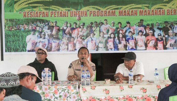 Jalankan Instruksi Makan Bergizi, Distan Halteng Rembug Bersama Petani